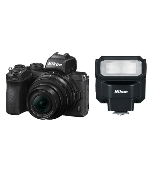 Nikon Z50 Mirrorless Kit 16-50mm with Nikon SB-300 Speedlight (Promo Cashback Rp 2.500.000)